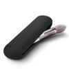 FERYES Travel Makeup Brush Holder Magnetic Anti-Drop Silicone Portable Cosmetic Face Soft and Sleek Tool Organizer Khaki, Black_Small
