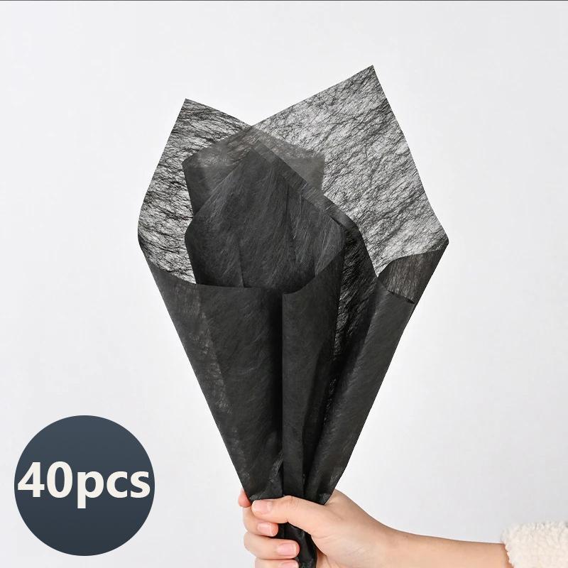 40 шт., молочная хлопковая папиросная бумага, оберточная бумага для цветов, сделай сам, букет ручной работы, поделки, упаковка подарков, товары для свадебной вечеринки