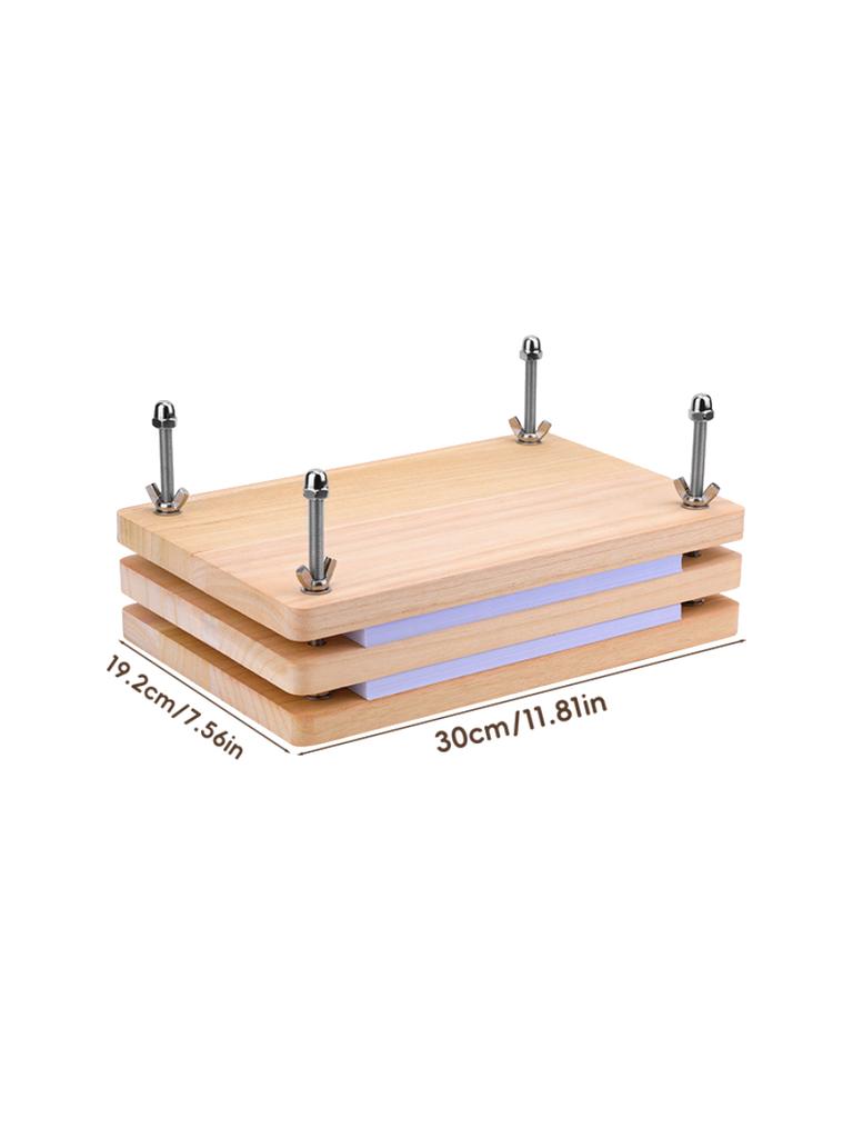 All-in-One Bookbinding Kit with Wooden Press,Tools & Thread