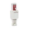 White Rj45 Tool-Less Connector No Crimp Connectors Cctv Ethernet Cable Head Plug