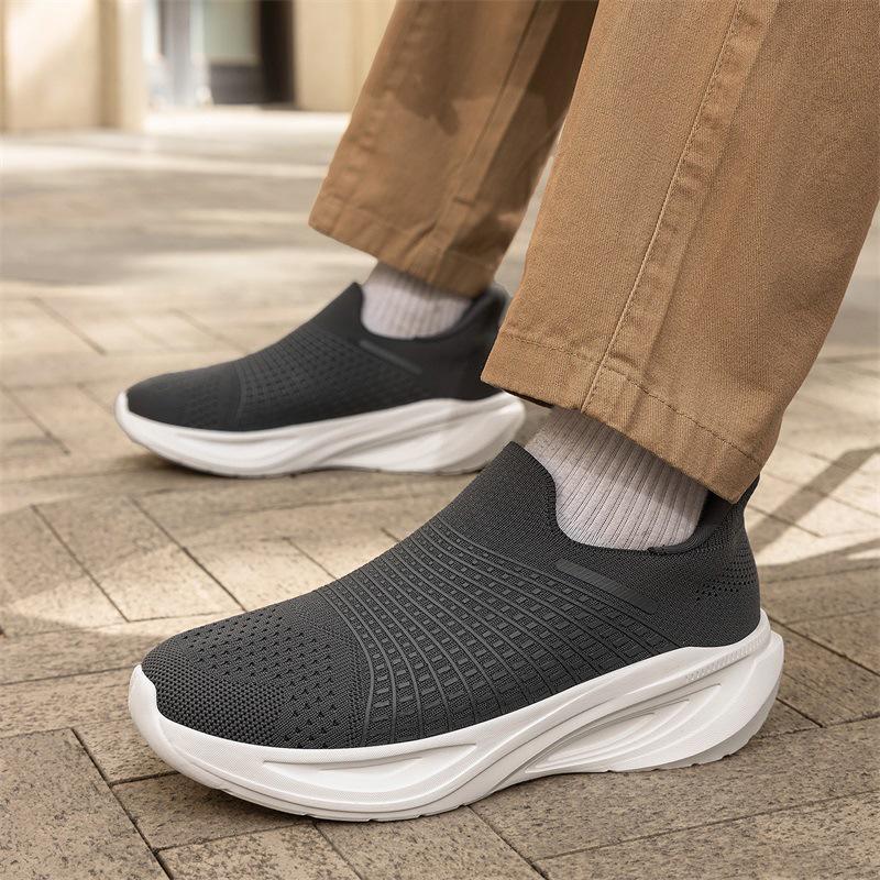 Универсальные летние спортивные слипоны из Flyknit - Удобная амортизация для мужчин и женщин