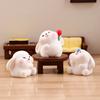Милая кукла Кролик Миниатюрные фигурки Автомобиль Украшение Статуэтка Животных Кукольный Домик Сделай Сам Кролик Украшения Поделки Мини Животные Поделки