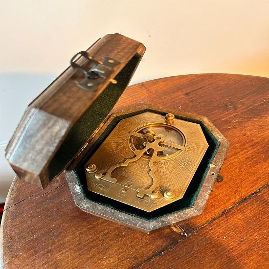 Викторианский морской стиль маятниковые солнечные часы-компас