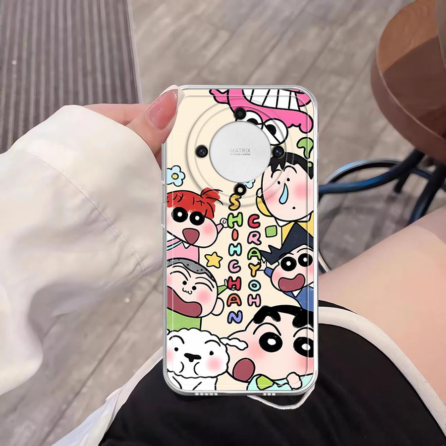 Cute Crayons Shinchans Soft Phone Cover Case for Honor X8a X8 X9a X8b X7b X9b 90 Lite