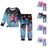 Children's Fashion Suit Skirt Round Neck Long Sleeve Top Pants