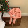 Woolen Knitted Balaclava Hat Sweet Pullover Cap Cute Neck Collar Beanies Cap  Autumn