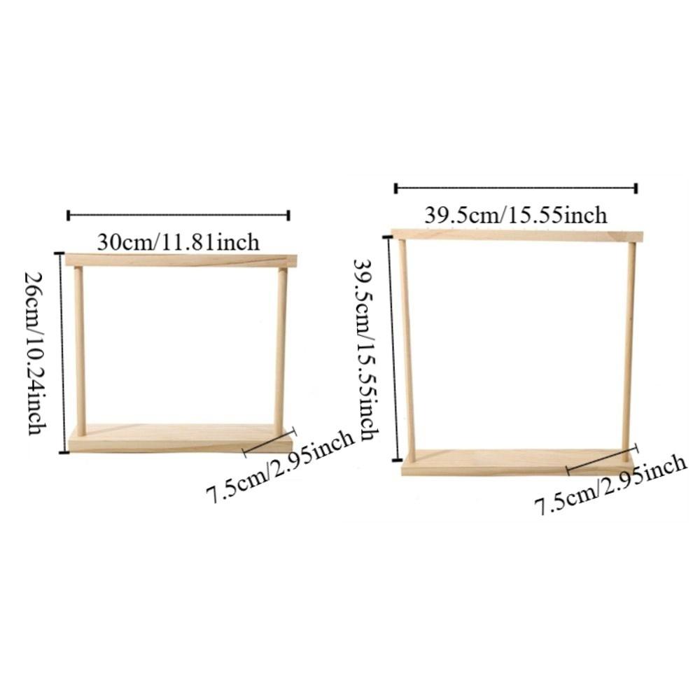 Exquisite Necklace Hanging Rack Portable Jewelry Jewelry Holder Simple Wood Necklace Stand  Desk