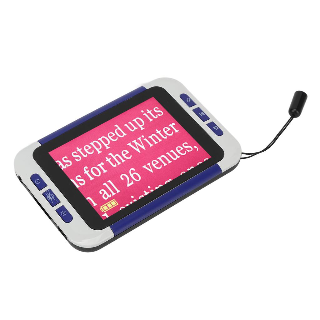 Handheld Video Digital Magnifier 26 Color Modes Electronic Reading Aids for Far Near View 2‑48X 110‑240V EU Plug