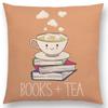 Enjoy Life Reading Books Sofa Pillow Case Good Time Gorgeous Words Decorative Letters Cushion Cover Tea Time