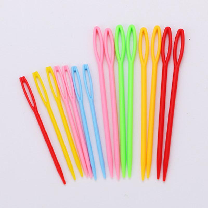 6 * 2 размера пластиковая игла для плетения