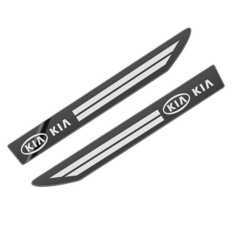 AABIV1 Car Styling 2pcs Side Wing Badge Emblem Fender Sport Car Sticker for Kia Rio Ceed Sportage Cerato Soul Picanto auto Accesspries