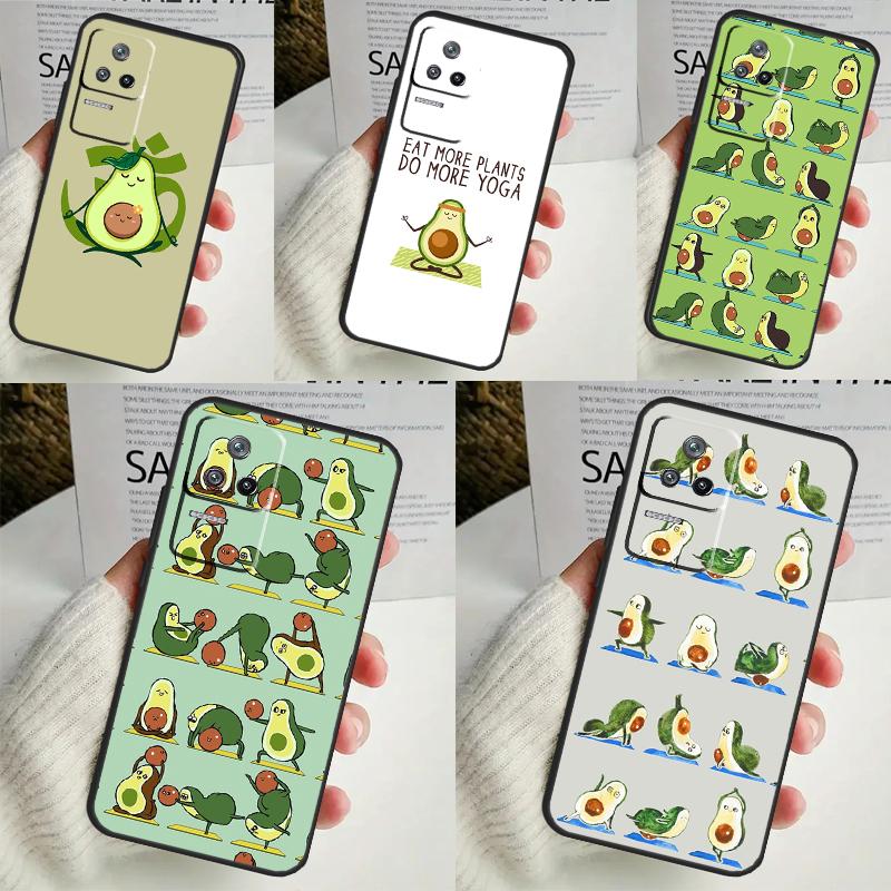 Чехол Avocado Yoga Funny Pattern для Xiaomi 14 13 Ultra 12 Lite 11T 12T 13T Pro POCO M6 X3 X5 X6 Pro F3 F5 M5s