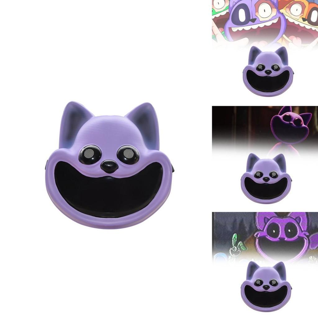 Adorable Smiling Critters Poppy Playtime Purple Catnap Mask Stuffed Animal Plush Toy