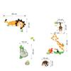 New Zoo Series Giraffe Rhino Monkey Lion Wall Stickers for Children Room Living Room Bedroom Backdrop