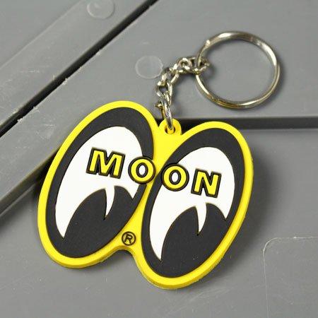 MOONEYES KH-MKR026-MON Moon Eyes Yellow Eye Shaped Key Ring, yellow