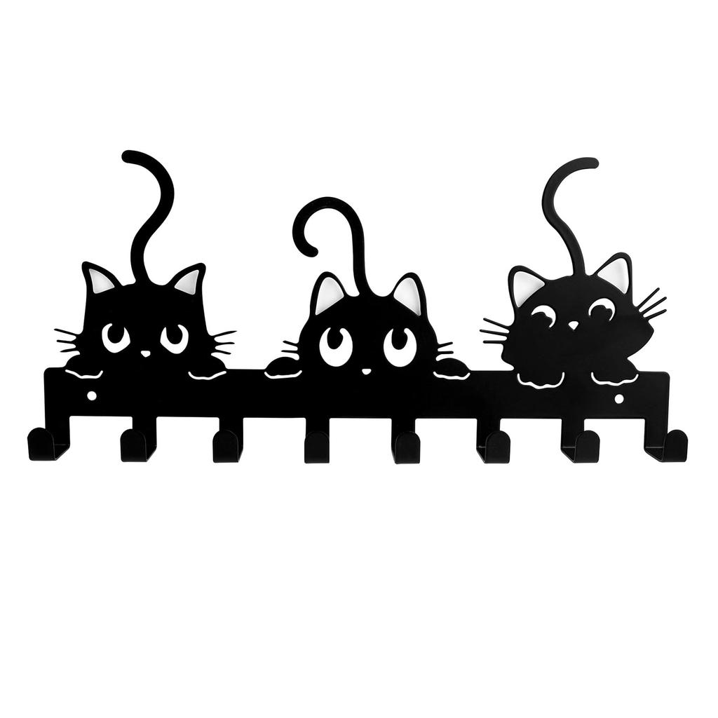 Animal Shaped Key Holder Wall Mount Hook Metal Iron Paw Print Hanger for Entryway Decorative Storage Organizer