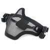 Adjustable Half Face Wire Mask Carbon Steel Steel Mesh Mask Metal Face Mask  Outdoor Sports