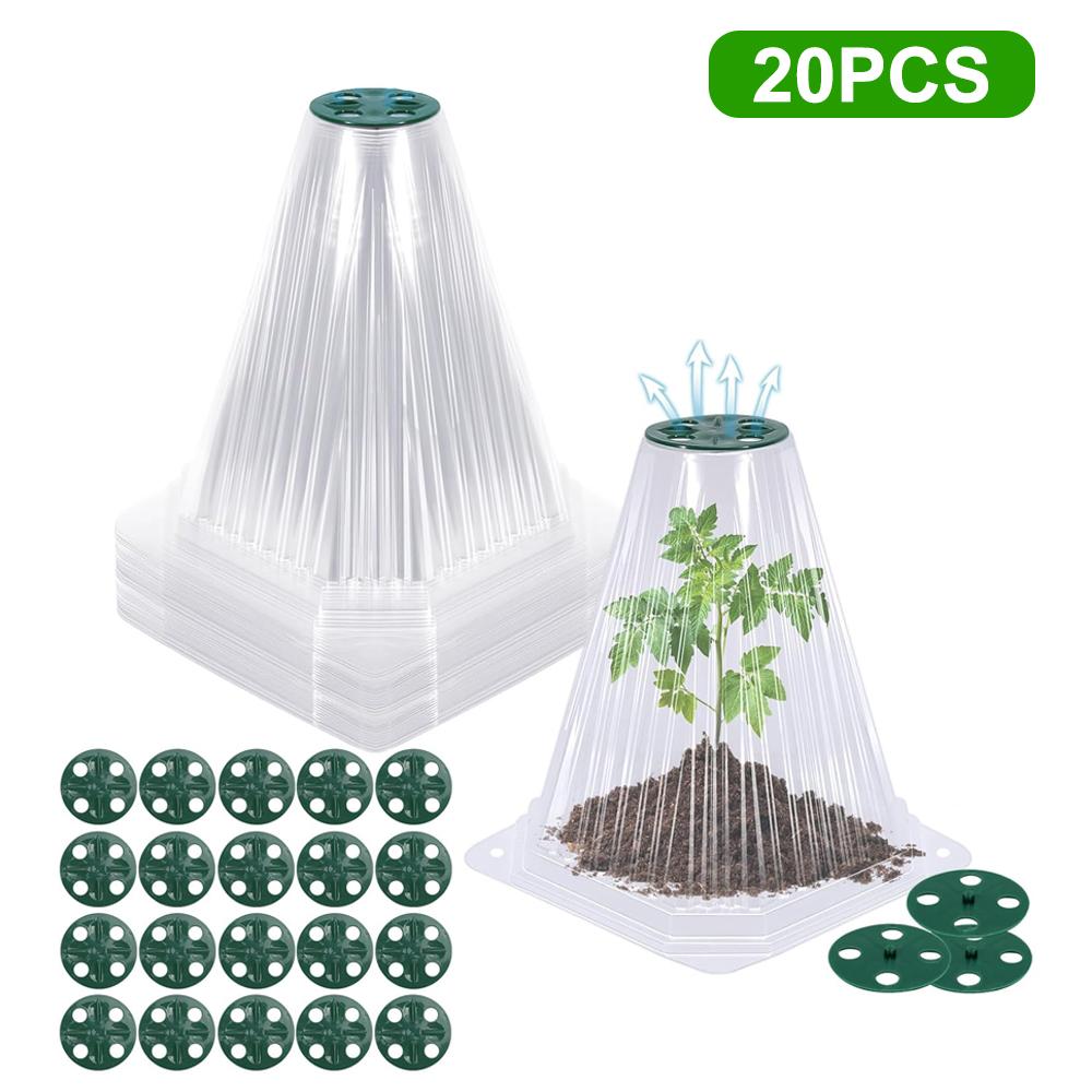 10-20 шт. Защитный чехол для растений в саду, многоразовый чехол для растений, защищенный от насекомых и морозной погоды, чехлы для защиты растений
