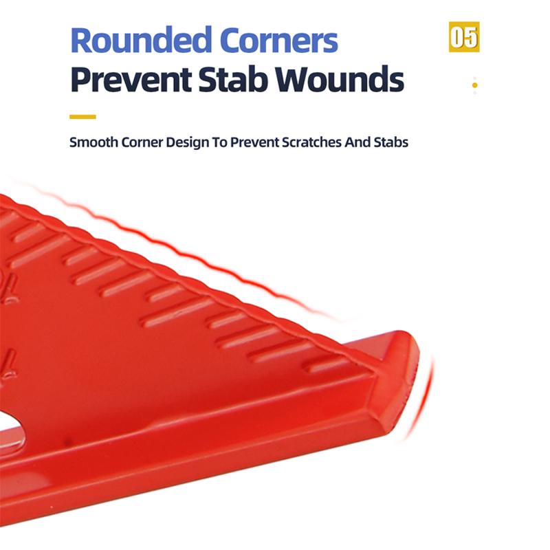 Triangular Ruler 7 Inch Aluminium Alloy Woodworking Set Square Measuring Tools Carpentry Gauges Angle Protractor Triangle Ruler