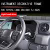For Toyota FJ Cruiser 2026 ABS Carbon Fiber Car Dashboard Show Frame Cover Trim Interior Car Accessories RHD