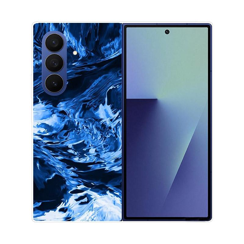 Прозрачный складной чехол для телефона Samsung Galaxy Z Fold 6 7 Прозрачная ударопрочная жесткая крышка из ПК для Samsung Z Fold7 Fold6 Чехол Capa