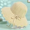 Новая модная женская шляпа, роскошная повседневная веревка с бантом, украшение, элегантная защита от солнца, пляжный уличный стиль, универсальная соломенная шляпа