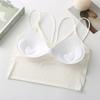 Женский бесшовный бюстгальтер из ледяного шелка с красивой спинкой, женский тонкий бюстгальтер на бретельках, топ на груди