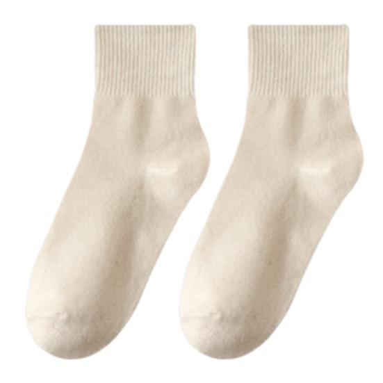 1 пара женских хлопковых носков средней длины без запаха тонкие однотонные высокоэластичные противоскользящие впитывающие пот не садящиеся спортивные носки на все сезоны