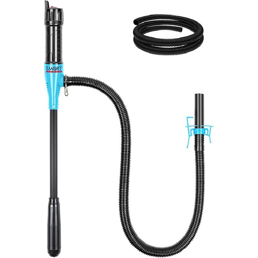 SMART JERRY - Battery Operated Fuel Pump | Electric Oil Transfer Pump For Gasoline, Diesel, Water, Transmission | 3 GPM Hand Pump With Locking Clip