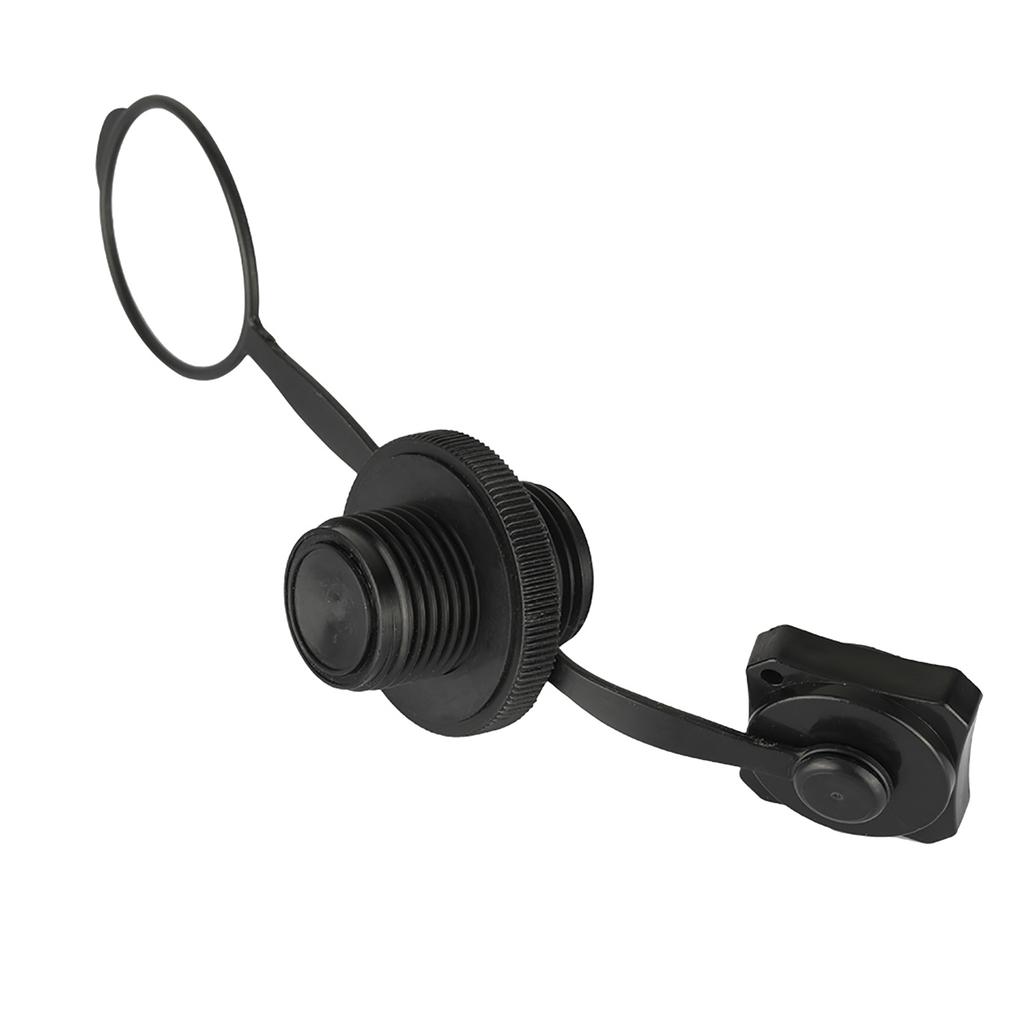 Черный пластиковый надувной лодочный сменный воздушный клапан, наружный диаметр 22,9 мм