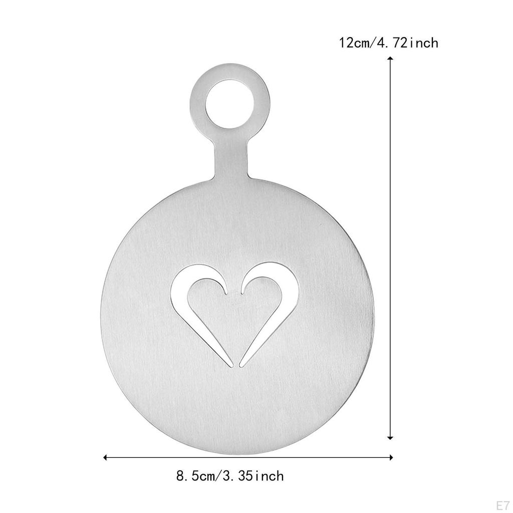 Coffee Art Template Baking Painting Mold Tools Cake Stamping Decorating Stencil for Chocolate