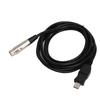 USB To XLR Female Adapter Cable 3 Meters with Recording Function for Gaming Equipment Host