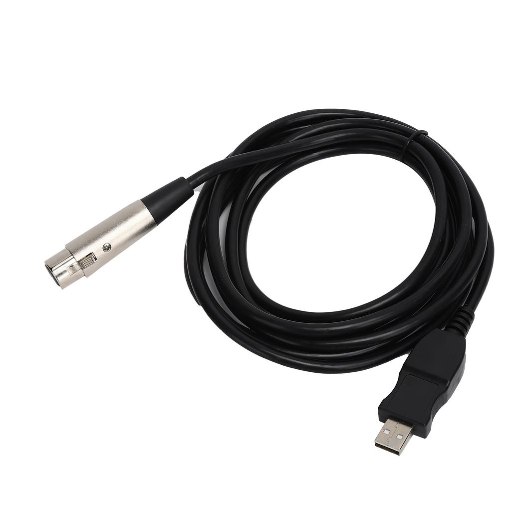 USB To XLR Female Adapter Cable 3 Meters with Recording Function for Gaming Equipment Host