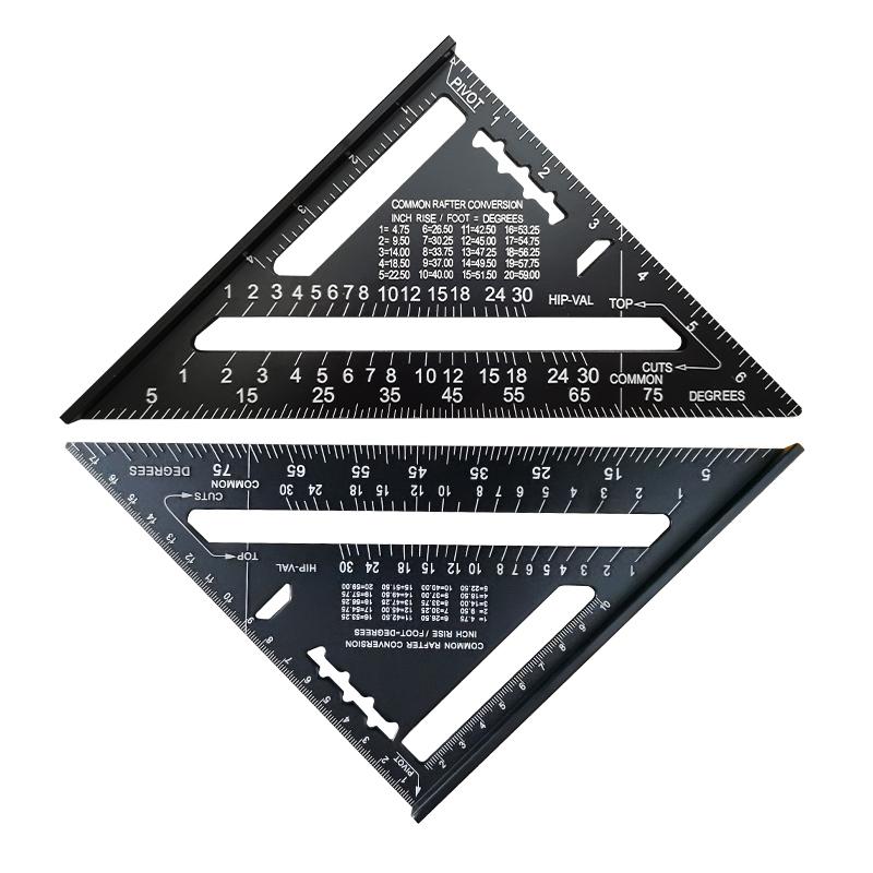 Измерительный инструмент, квадратная линейка, скоростной транспортир из алюминиевого сплава, угловая митра для плотника, трехугольная линия, чертилка, направляющая пилы