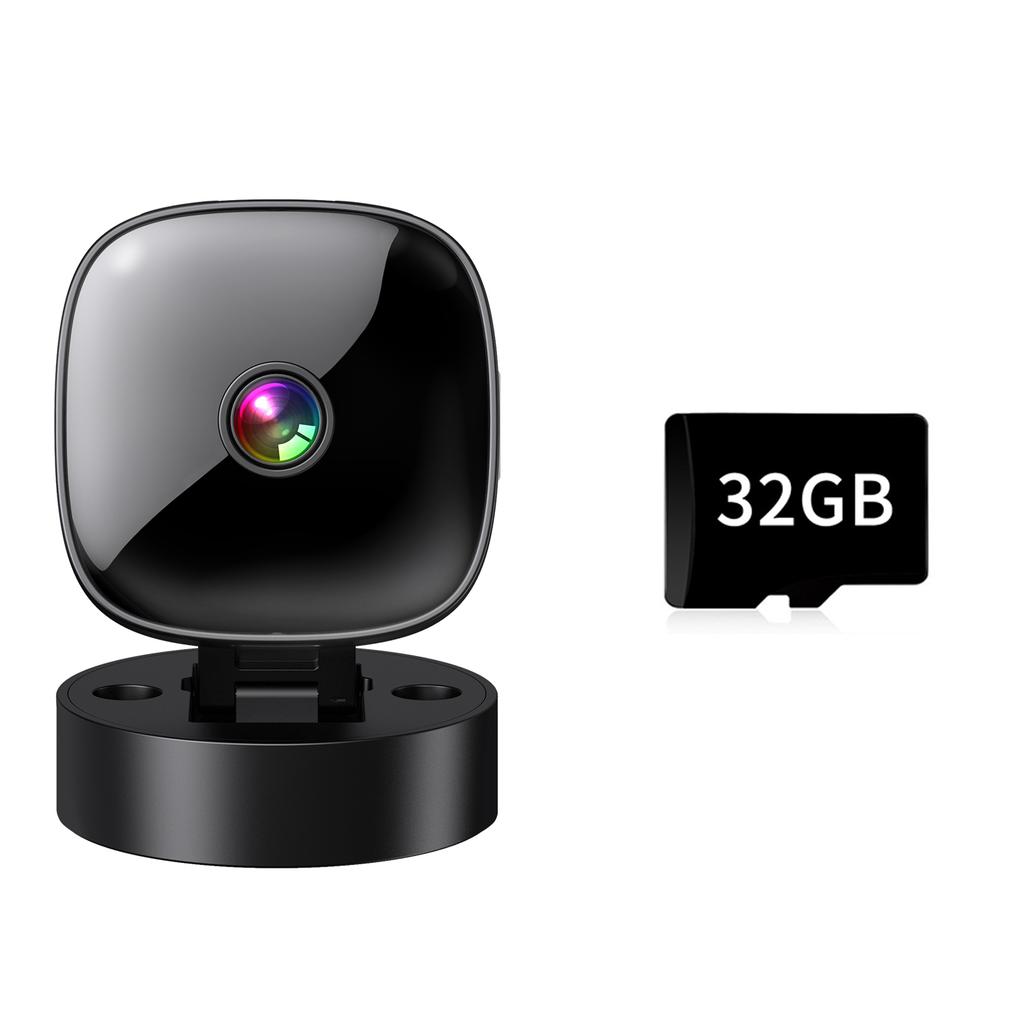 FHD 1080P Mini Wireless WiFi Camera 360°Rotatable Infrared Night Vision Support SD Card Recording and Saving Videos Surveillance
