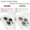 1 шт. защитная пленка для объектива камеры Bling Diamond для iPhone 11 12 13 14 15 16 Pro Max Diamonds Metal Ring защитная пленка для объектива камеры из закаленного стекла