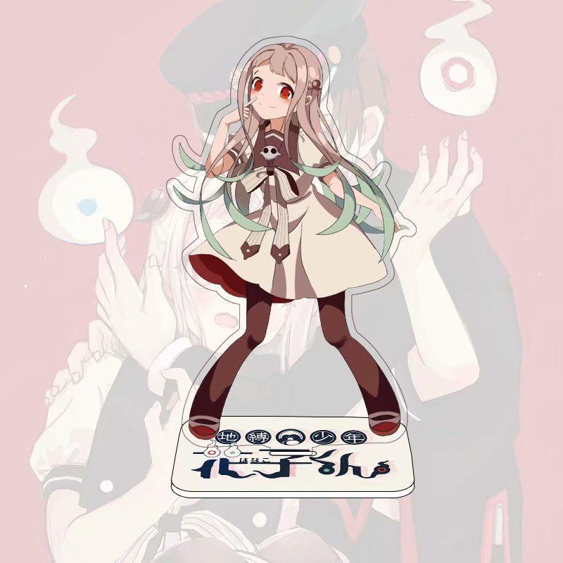 Двусторонняя акриловая фигурка-подставка Jibaku Shonen Hanako-kun Юги и Нэнэ