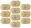Пряжа Hara Wool Knitworm Chatea Пушистый Помпон – Средней Толщины – 25 г(приблизительно. 73м) – Набор из 10 мотков – Желтый Нанохана – Японская новинка пряжи