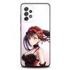 Чехол для телефона Tokisaki K-Kurumi для Samsung S25, S24, S21, S22, S23, S30, Ultra, S20, Plus, Fe, Lite, Note, 10, 9, 5G Черный