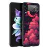 Чехол для телефона Samsung Galaxy Z Flip3 Flip4 Flip5 в комиксном стиле 'Лунное Облако', Жесткий Складной Чехол-Ракушка для Z Flip 3 4 5 6 7