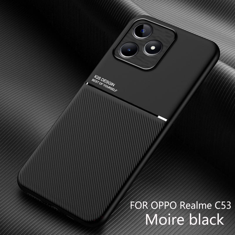 Чехол для Realme C53 C 53 RealmeC53, мягкий силиконовый край, твердая задняя крышка, чехол для телефона в деловом стиле