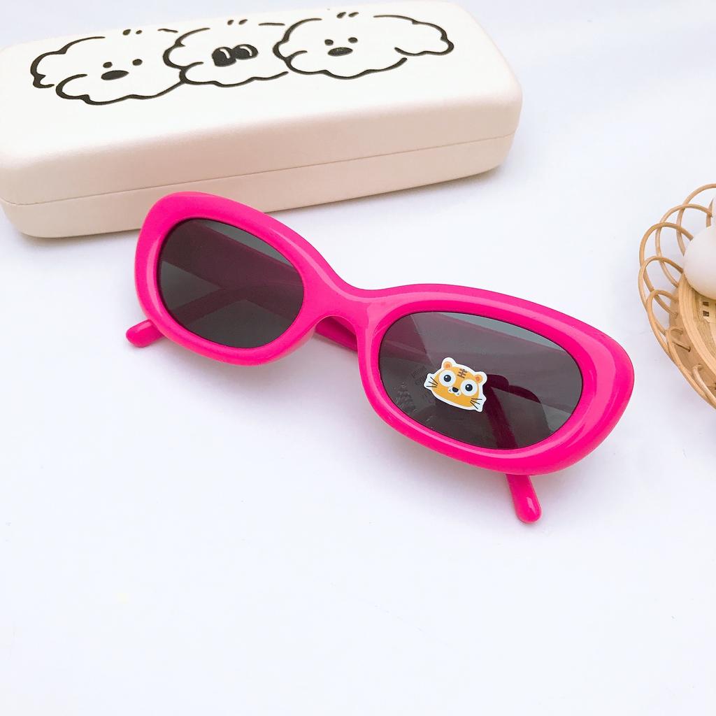Stylish And Simple Oval Small Frame Children'S Sunglasses Silicone Polarized Baby Sunglasses Sun Protection Boys And Girls Glasses