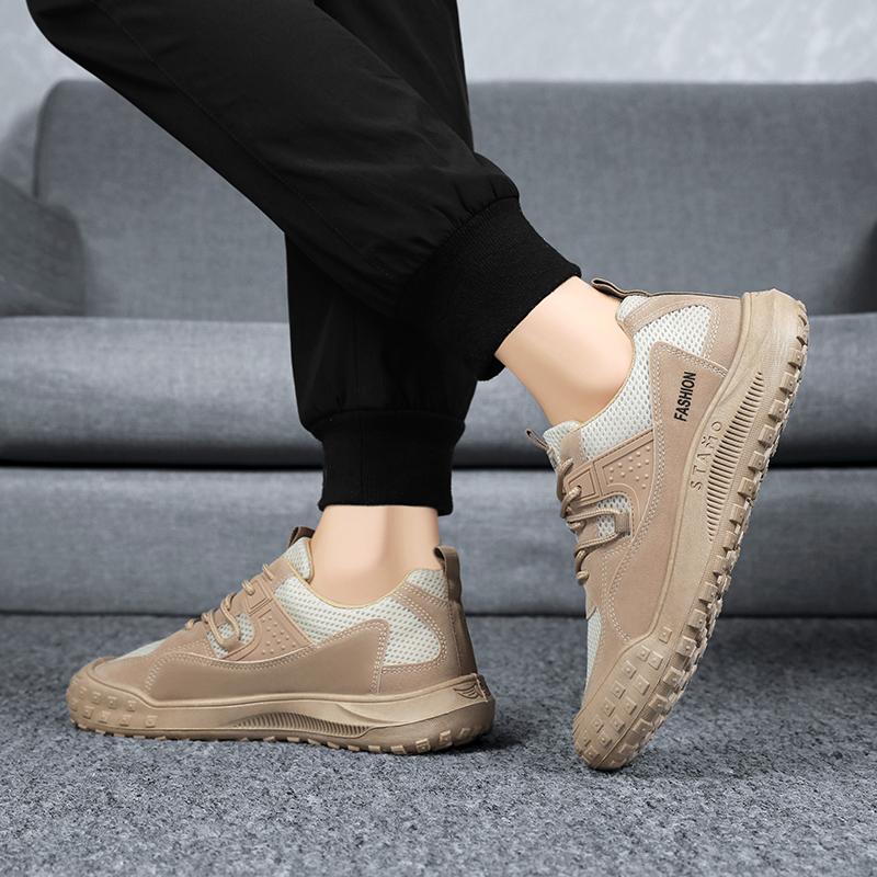 Новые мужские повседневные туфли летние дышащие сетчатые кроссовки для активного отдыха нескользящие износостойкие рабочие туфли Zapatillas De Deporte
