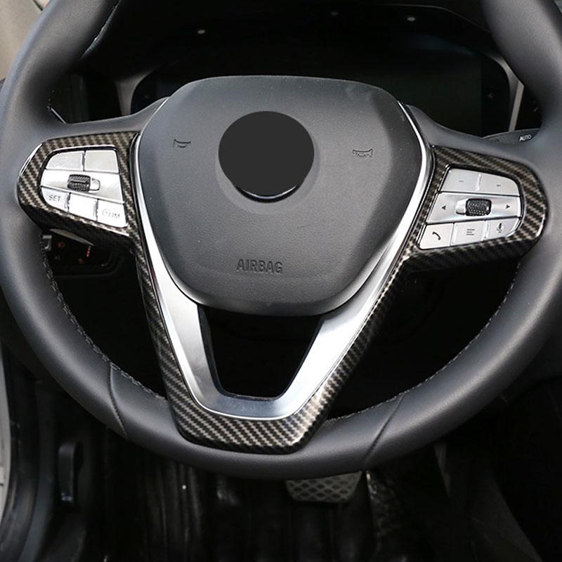 Car Steering Wheel Covers Stickers for For BMW 3 5 Series G20 G30 X3 X5 X7 G01 G05 G07 GT6 G32 7 Series G11