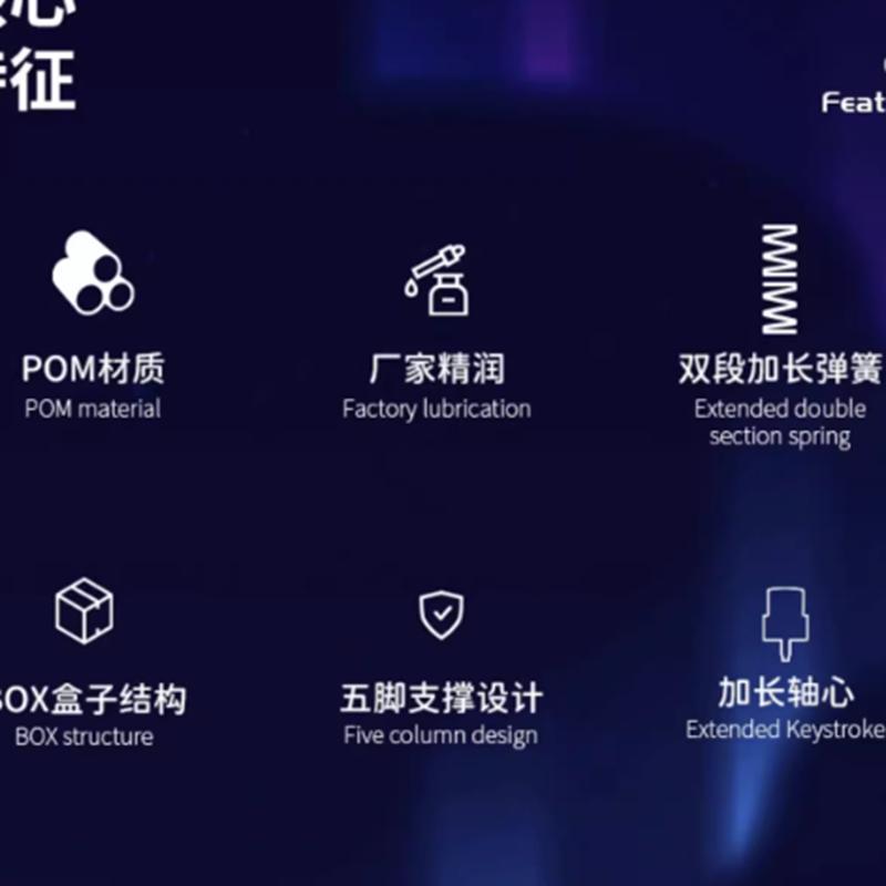 Kailh & VGN Box Aurora Ice Cream Pro Переключатель 5-контактный Линейный Кастомная Механическая клавиатура Полностью POM Быстрый Серебряный RGB Для Игровой клавиатуры