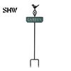 Decorative Flower Bed Edging Retro Bird Garden Stake, Metal Sign Rustic Aged Iron Lawn Stakes Yard Decoration with Stake for Bed, Durable Plant