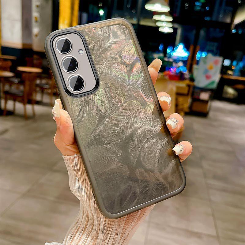 Подходит для чехла для мобильного телефона Samsung M55 M54 прозрачное перо M14 линза всесторонний M53 противоударный интернет-знаменитость защитный чехол M33