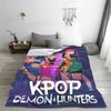 K-pop Охотники на демонов Аниме Одеяла Качество Мягкое Теплое Плед Осень Дети Домашний декор Графическое Покрывало