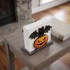 Wooden Tissue Dispenser Halloween Napkin Holder for Table Pumpkin Black Cat Bat Kitchen Accessories Standing Dispenser Paper Towel Stand Holiday
