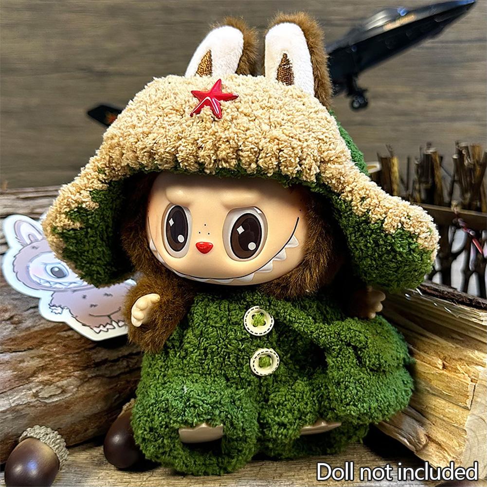 Для 17 см Кукольная одежда Лабубу Модная одежда Толстовки Кукольная одежда Цветовые толстовки Кукольные аксессуары Милые украшения Маленькая одежда